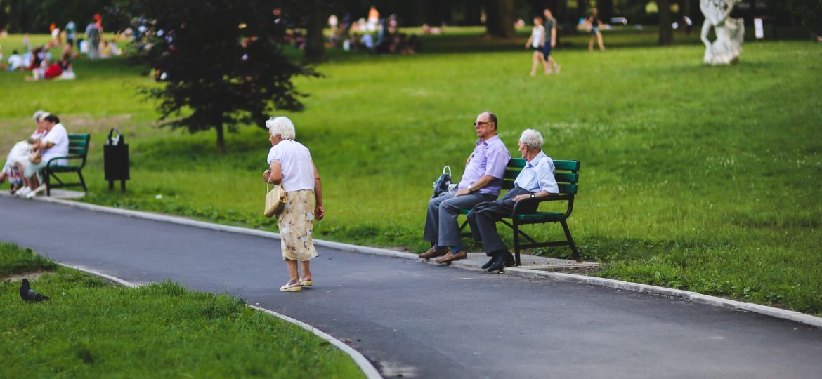 seniors relaxing